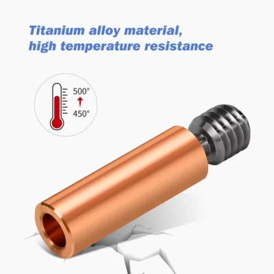 1 peça bimetálico cr10 heatbreak liga de titânio garganta de quebra de calor 1.75mm tubo de chapeamento de cobre para ender 3 CR-10 hotend peça de impressora 3d