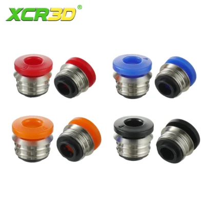 Xcr3d 4/8 peças de impressora 3d, conectores de acessórios pneumáticos 2*4 tubo ptfe bowden plugue rápido 1.75mm filamento hotend extrusora kit
