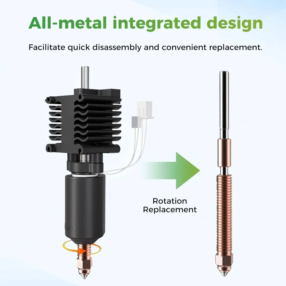 Kit de bloco de aquecimento cerâmico Creality Hi 300 ° C alta temperatura 500 mm/s impressão de velocidade rápida 0,4 mm bico de troca rápida peça de impressora 3D - Image 5
