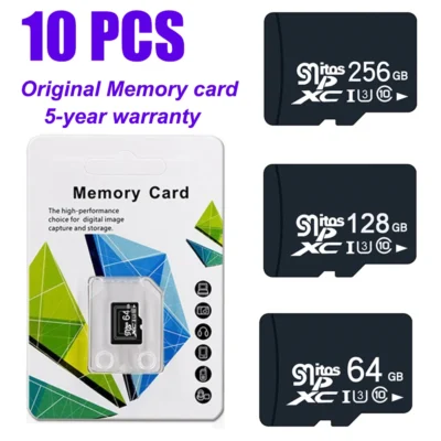 10 unidades/lote Cartão de Memória Flash SD 64GB 128GB 256GB Cartão TF de Alta Velocidade 50GB 55GB 90GB 100GB 110GB 113GB 200GB 220GB Mini Cartão SD