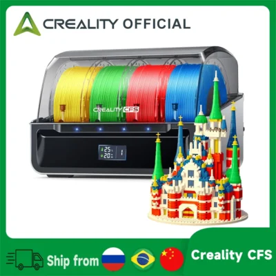 Sistema de filamento Creality CFS Interruptor e relé de filamento automático com 4 slots de filamento para impressora 3D série K2 Plus / Hi Combo