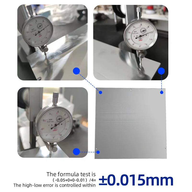 Mellow cnc 300mm/350mm diy voron trident impressora 3d 5083 precisão fundição de alumínio placa de construção 8mm cama quente baixa distorção de calor - Image 2
