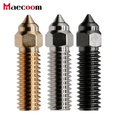 Bico vulcão de alta velocidade, aço endurecido banhado a cobre e latão para Creality K1/K1 Max/ Anycubic Vyper/Kobra / Sovol Sv06 Plus/Sv07