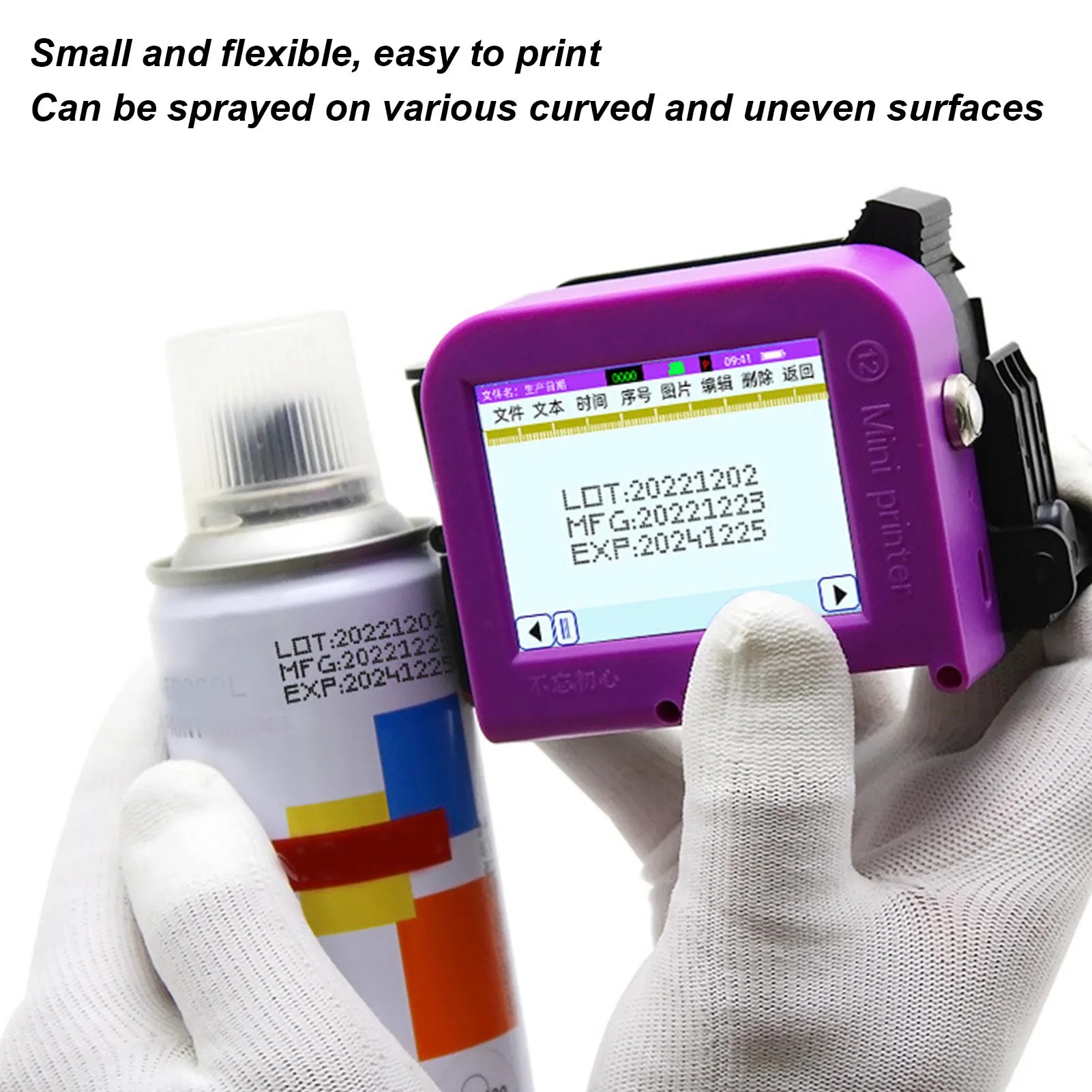 Impressora jato de tinta portátil destacável mini máquina de codificação jato de tinta inteligente para data de produção código qr - Image 2