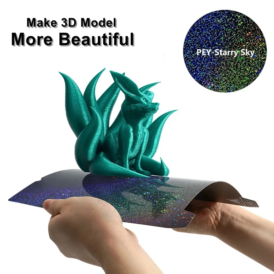 Para creality k1 max placa de construção k1c cama creality k1 placa de construção pet peo pey pei folha 235x235 310x315 ender 3 s1 ender 3 v3 se - Image 3