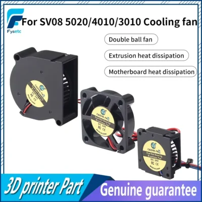 Para SV08 5020/4010/3010 Ventilador de bola dupla Ventilador de resfriamento rápido e ventilador silencioso para impressora 3D SV08