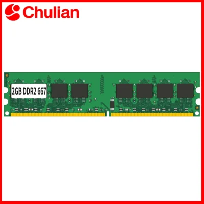 Módulo de Memória para Computador Desktop, Memória RAM PC5300 DDR2 667MHz 1.8V 240PIN 2GB DIMM, Memória Compatível para Desktop Não-ECC