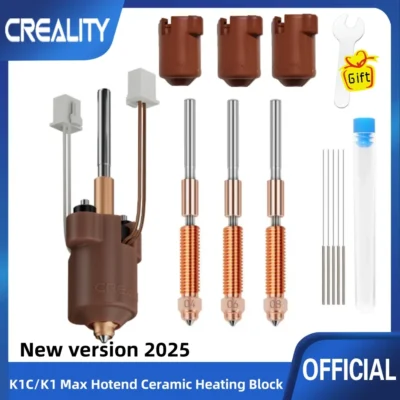 Creality Kit oficial de bloco de aquecimento cerâmico K1C Kit de bico de troca rápida 300 ° C Alta Temperatura. Peça de impressora 3D de aquecimento rápido de alto fluxo