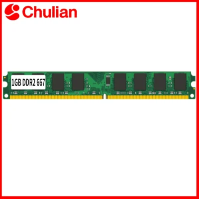 Módulo de Memória para Computador Desktop, Memória RAM PC5300 DDR2 667MHz 1.8V 240PIN 1GB DIMM, Memória Compatível para Desktop Não-ECC