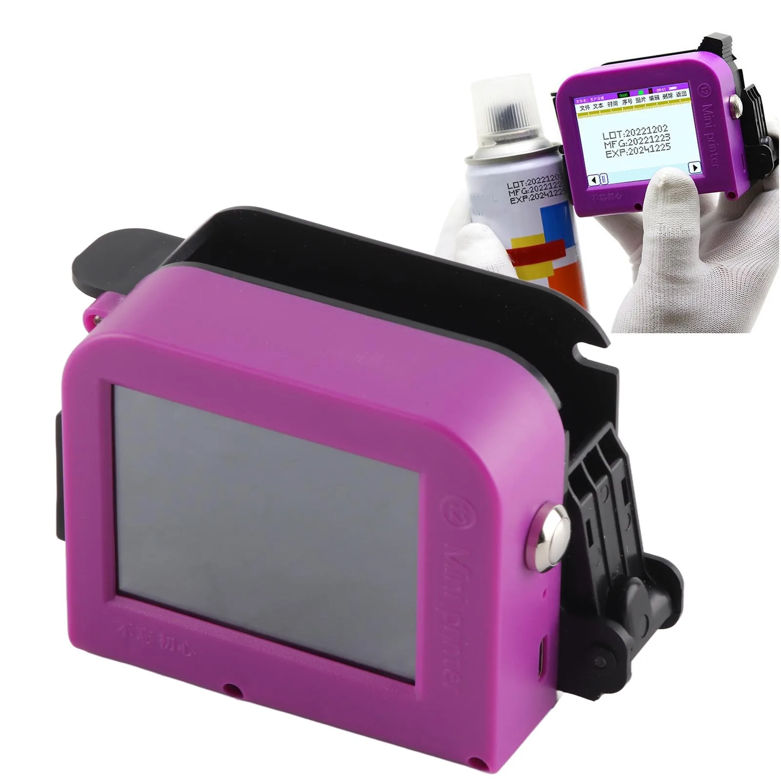 Impressora jato de tinta portátil destacável mini máquina de codificação jato de tinta inteligente para data de produção código qr - Image 4