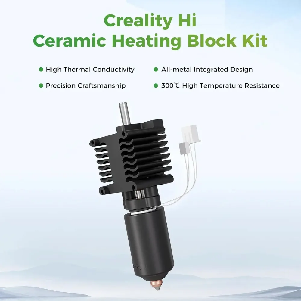 Kit de bloco de aquecimento cerâmico Creality Hi 300 ° C alta temperatura 500 mm/s impressão de velocidade rápida 0,4 mm bico de troca rápida peça de impressora 3D - Image 2