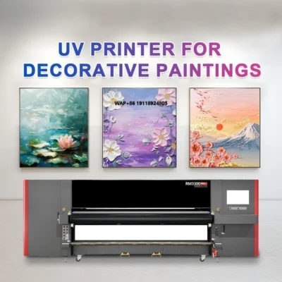 Impressora UV de Mesa de Alta Velocidade de 3,3m, Impressora UV de Grande Formato de Alta Precisão para Fabricação de Caixas de Luz para Publicidade Externa