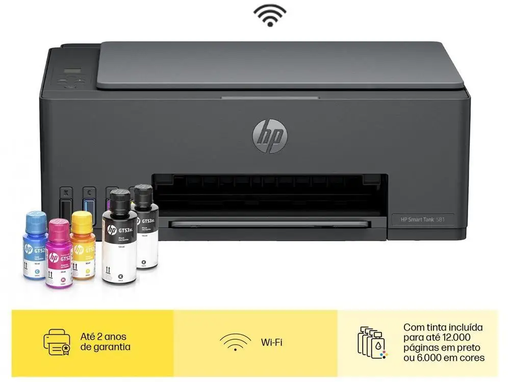 Impressora Multifuncional HP Smart Tank 581 Wi-Fi - Image 3
