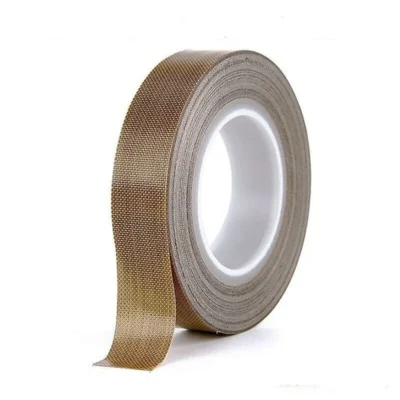 Fita de pano de vidro PTFE, fita de alta temperatura para máquina seladora a vácuo, seladores de impulso manual, isolamento revestido de PTFE