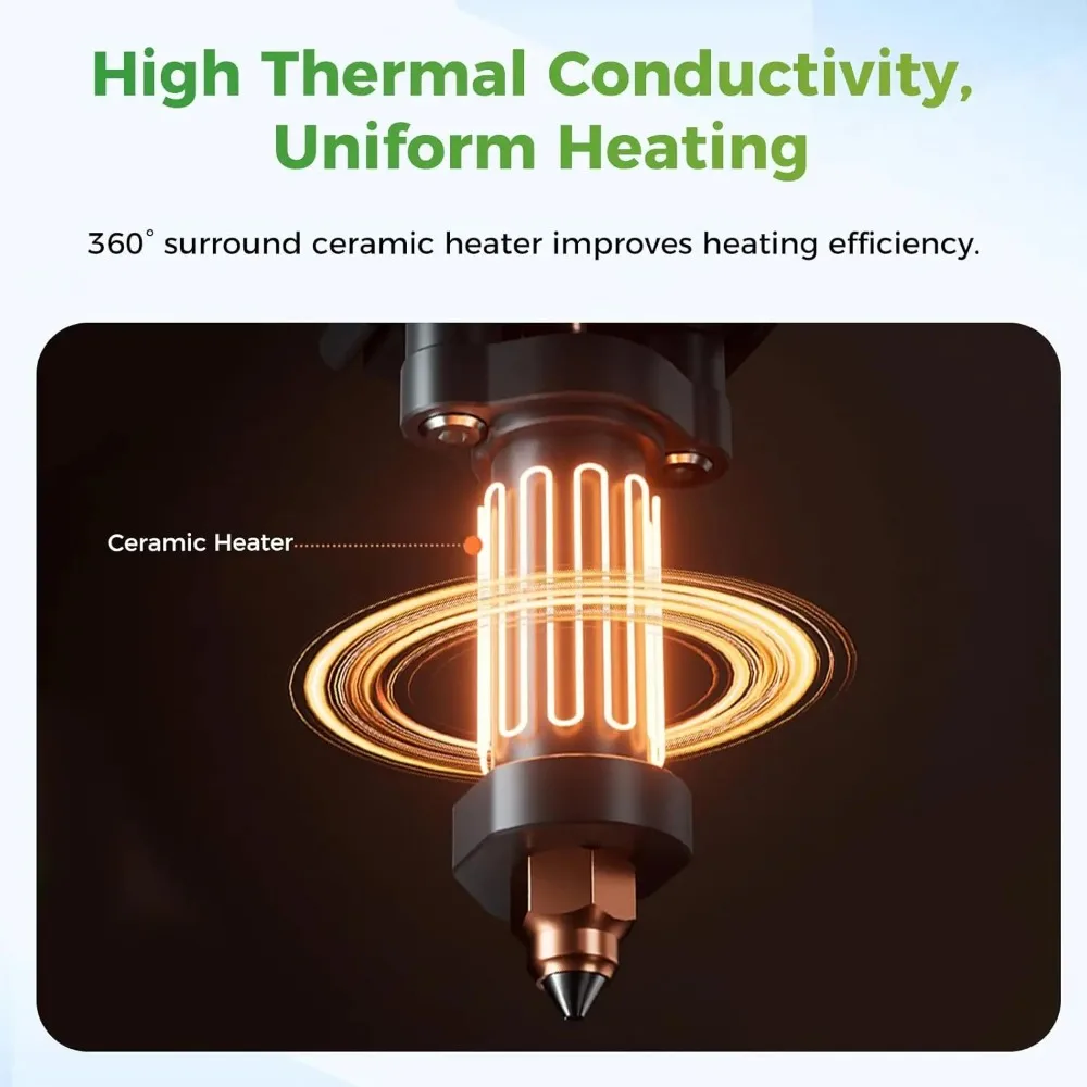 Kit de bloco de aquecimento cerâmico Creality Hi 300 ° C alta temperatura 500 mm/s impressão de velocidade rápida 0,4 mm bico de troca rápida peça de impressora 3D - Image 3