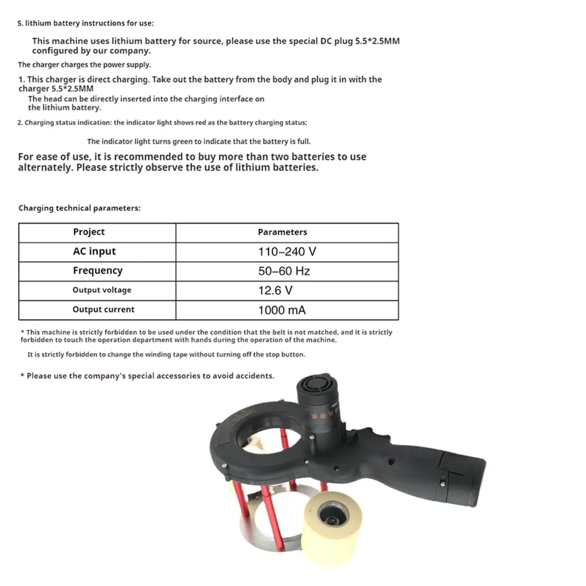 (MEOF) Máquina de Enrolar Fita Elétrica para Ar Condicionado WK-600, Máquina Automática de Agrupar Tubos de Cobre, Isolamento, Plugue EU - Image 3