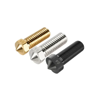 5 peças original flsun sr extrusora bico super racer hotend peça de impressora 3d 0.4mm latão/inox/aço endurecido 1.75mm