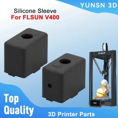 Para flsun v400 impressora 3d silicone meia capa proteção manga hotend bloco de calor aquecedor manga silicone acessório
