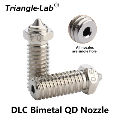 Bico Trianglelab QD para Qidi X-Max 3 QIDI X-Plus 3 QIDI X-Smart 3 funciona Qidi padrão 2.5 hotend Incorporado em aço temperado