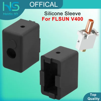 Aquecedor de silicone manga para flsun v400 impressora 3d silicone meia capa proteção hotend bloco calor proteger acessórios