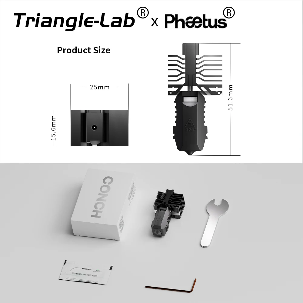 Hotend Concha Trianglelab ® Ajuste perfeito para casaco final QIDI Plus4 ™ Bocal 0,2 0,4 0,6 0,8 mm 30 mm3/s de alta velocidade para QIDI Plus 4 - Image 6