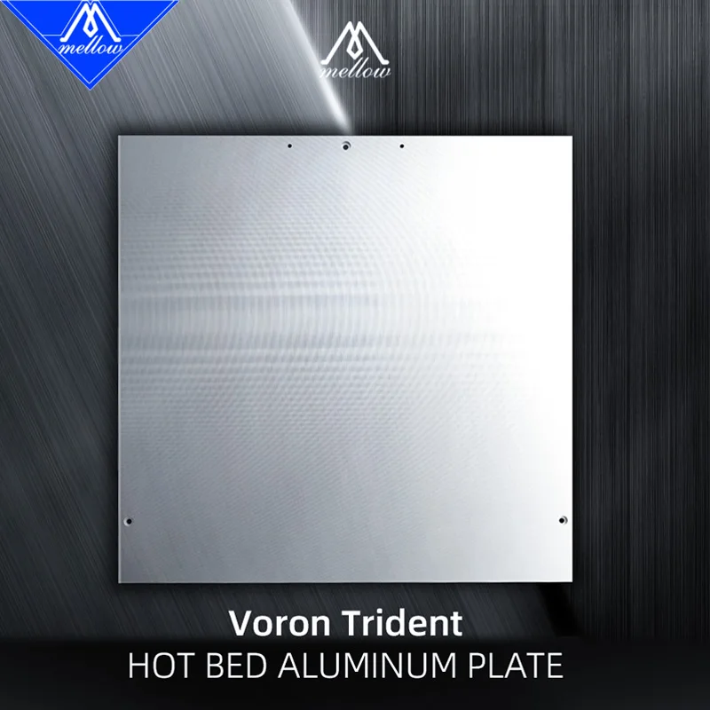 Mellow cnc 300mm/350mm diy voron trident impressora 3d 5083 precisão fundição de alumínio placa de construção 8mm cama quente baixa distorção de calor