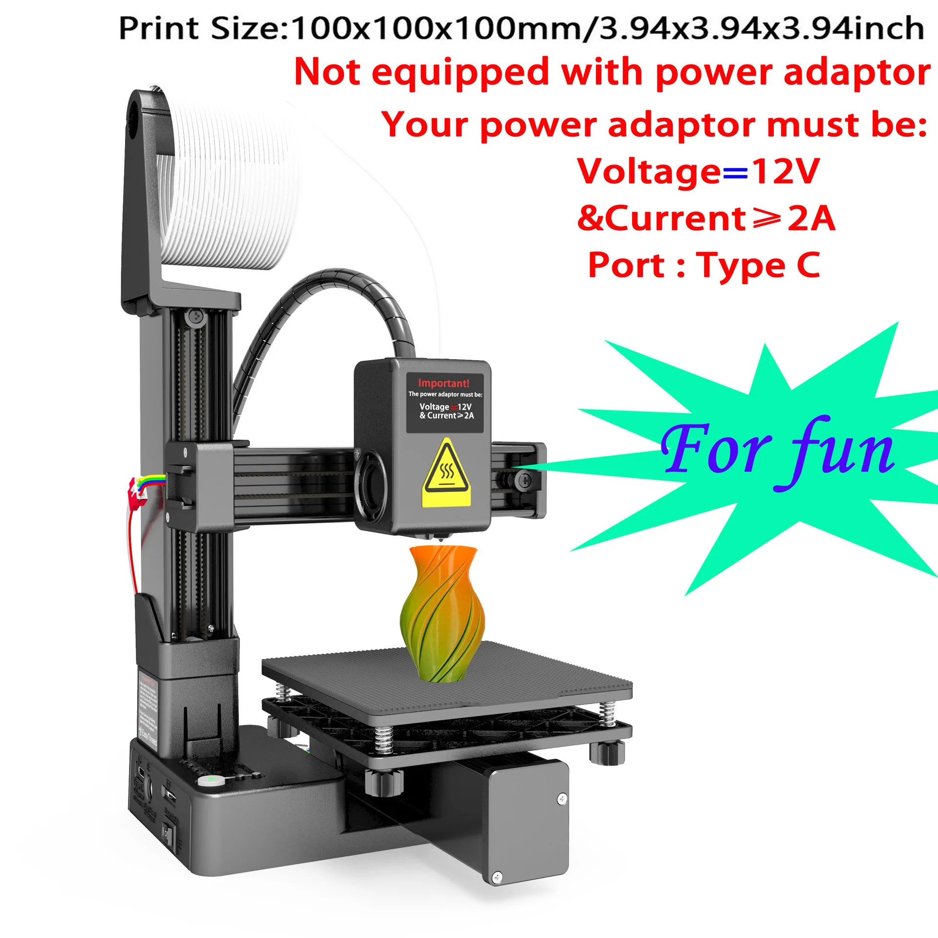 Impressora 3D EasyThreed K10 de Nível Básico usa TPU PLA 1.75mm - Image 2