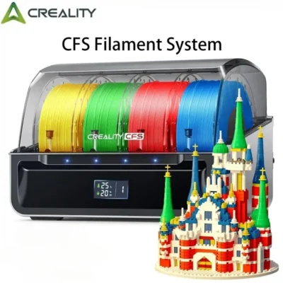 Kit Adicional de Impressão Multicolorida CREALITY CFS 4X, Sistema de Armazenamento de Filamento à Prova de Umidade para Impressoras 3D HI K2 PLUS