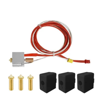 Flsun v400 parte de extremidade quente cabeça impressora 0.2mm 0.4mm 0.6mm 0.8mm 1.0mm bocal extrusora hotend aquecedor ntc v400 acessórios impressora 3d