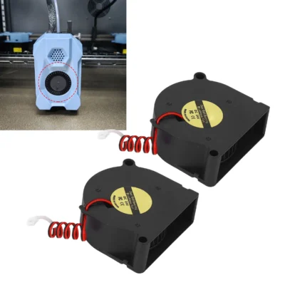 Ventiladores de refrigeração para impressora 3d, 2 peças 24v 5020 ventilador de dissipador de calor com rolamento de esferas duplo para impressora 3d sovol sv08 10000rpm de alta velocidade