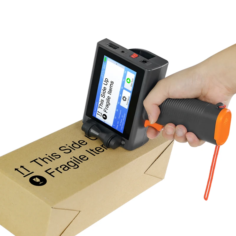 Impressora de Jato de Tinta Automática Portátil T10 para Embalagens de Alimentos e Garrafas, Impressão de Data e Logotipo