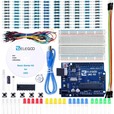 ELEGOO-UNO Project Kit Básico de Iniciação com Tutorial e UNO R3, Compatível com Arduino IDE, Kit Eletrônico DIY