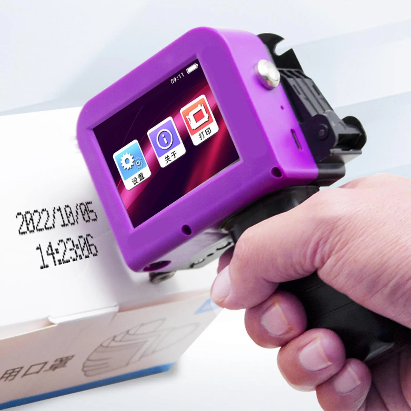 Impressora jato de tinta portátil destacável mini máquina de codificação jato de tinta inteligente para data de produção código qr