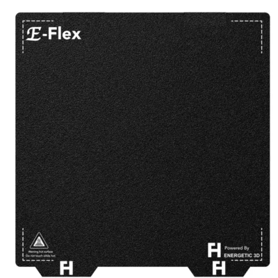 Placa de Construção de Aço Mola com Revestimento PEI Pro Texturizado Preto Dupla Face ENERGETIC Voron PEI 120/300/355mm para Peças de Impressora 3D