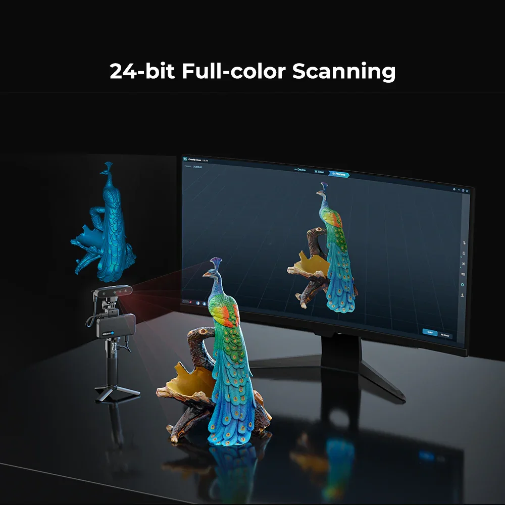 Scanner 3D Portátil Creality CR-Scan Ferret Pro com Rastreamento Antichoque de 0,1mm e Escaneamento Sem Fio, Ideal para Uso Externo - Image 5