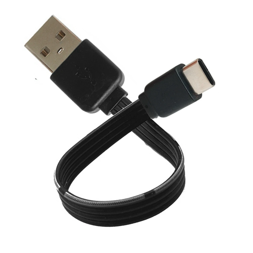 USB-C tipo c macho esquerda direita up down angular 90 graus para usb 2.0 macho cabo de dados usb tipo-c cabo plano 0.1m/0.2m/0.5m/1m - Image 4