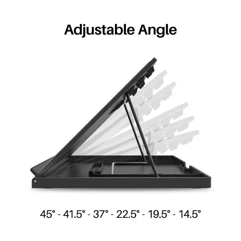 Huion-Suporte ajustável Pen Display Monitor, suporte de metal multi-ângulo, suporte portátil para Kamvas Pro 12, ST300, 12 - Image 4