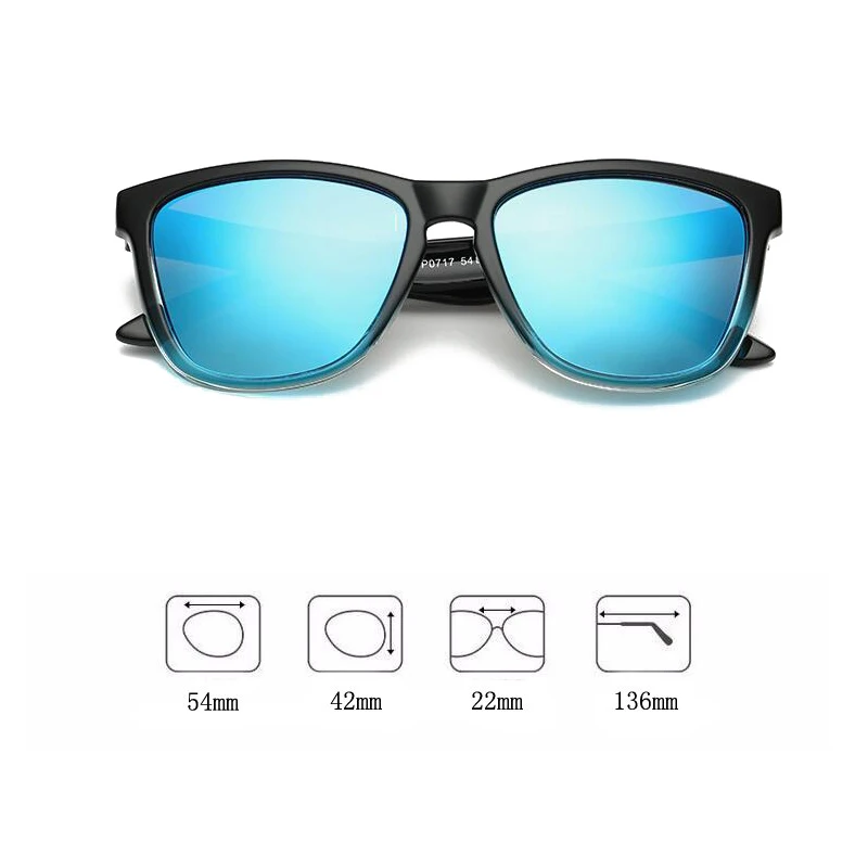 Dokly óculos de sol polarizados reais, óculos de sol polarizados para homens e mulheres, óculos de sol quadrados - Image 5