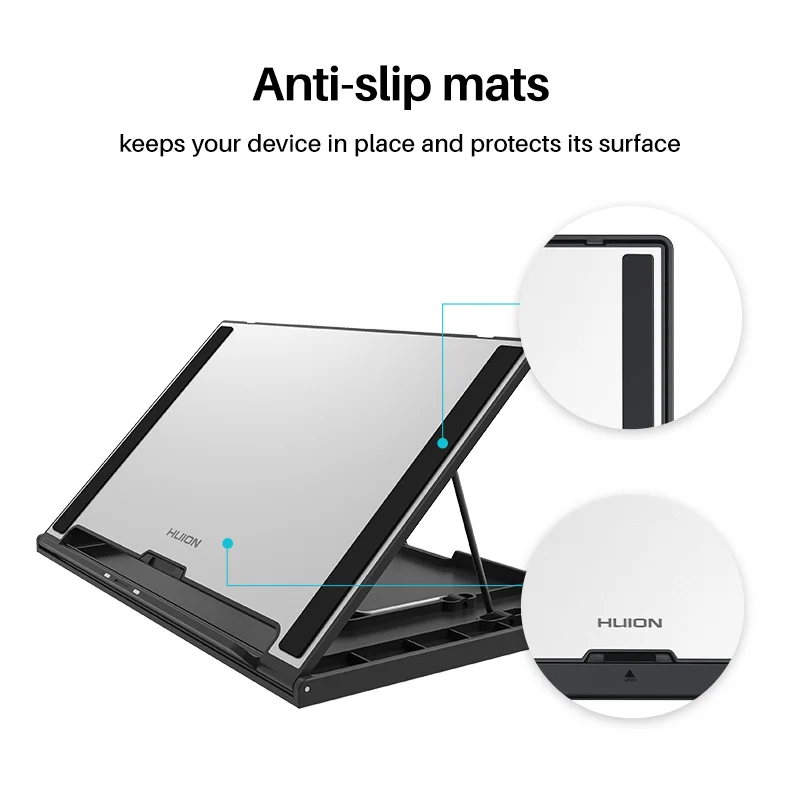 Huion-Suporte ajustável Pen Display Monitor, suporte de metal multi-ângulo, suporte portátil para Kamvas Pro 12, ST300, 12 - Image 5