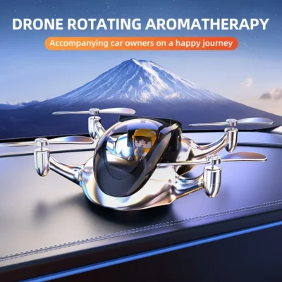 Aromatizador Automotivo 2025: Novo Perfume Solar para Carro com Dron, Acessório Decorativo Interno com Fragrância Duradoura