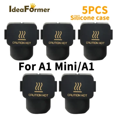Para bambu lab a1 mini hotend bloco de aquecimento capa meia de silicone preto para buambulab a1 mini meia de silicone a1 mini meia de silicone.