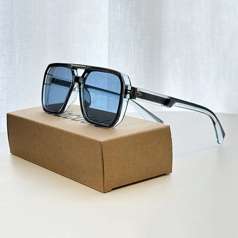 Novo em vintage óculos de sol masculino luxo quadrado óculos de sol moda feminina dropshipping gafas de sol hombre lunette soleil femme - Image 2
