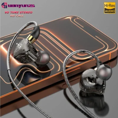 Fones de Ouvido Originais AK6 com Conector de 3,5mm, Plug Tipo C, Hifi Bass Stereo, Fones de Ouvido In-Ear para Jogos, Compatíveis com Xiaomi e Samsung