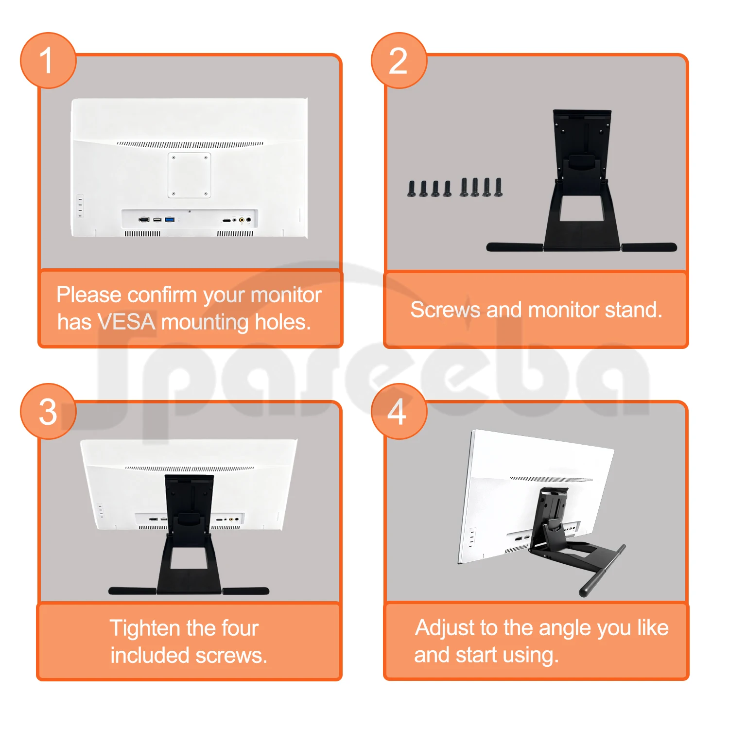 Suporte de base para monitor LCD de 14-27 ''/suporte de exibição de tablet gráfico digital/suporte universal dobrável para WACOM/HUION/XP-PEN - Image 6