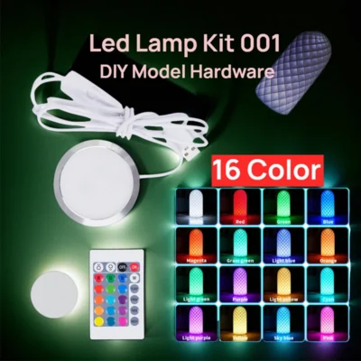 Para bambu laboratório kit de lâmpada led 001 impressão 3d modelo diy kit lâmpada led peças impressão 3d kit lâmpada led 001 recarregável para bambu laboratório