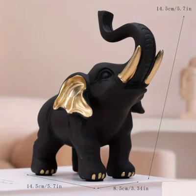 Madeira Grão Elefante Estatueta, Wall Art Shelf Decoração, Decorações, Presentes Colecionáveis, Handmade, Edição de colecionador
