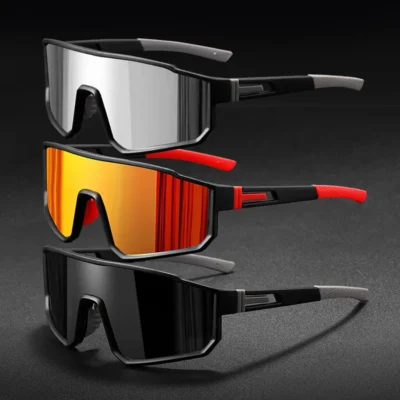 Óculos de ciclismo de grandes dimensões masculino para bicicleta à prova de vento revestimento colorido óculos de sol esportes ao ar livre motocicleta