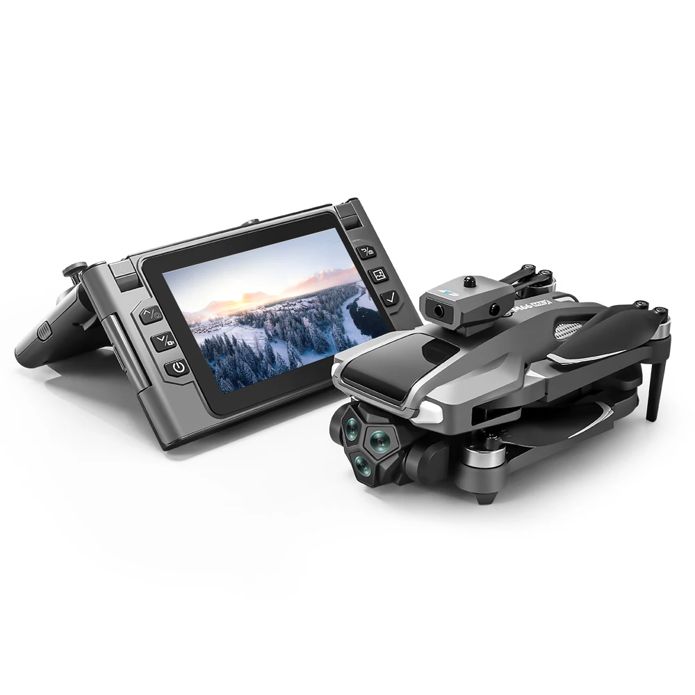 M66 bateria tripla drone sem escova-tela controle de gestos remoto zoom fotografia inteligente evitar obstáculos novo modelo - Image 4