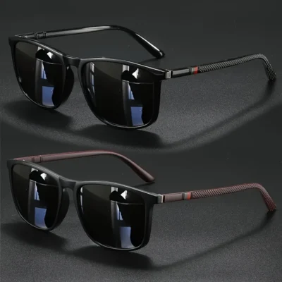 2 pçs luxo quadrado vintage polarizado ciclismo óculos de sol das mulheres dos homens moda viagem condução pesca óculos de sol masculino uv400