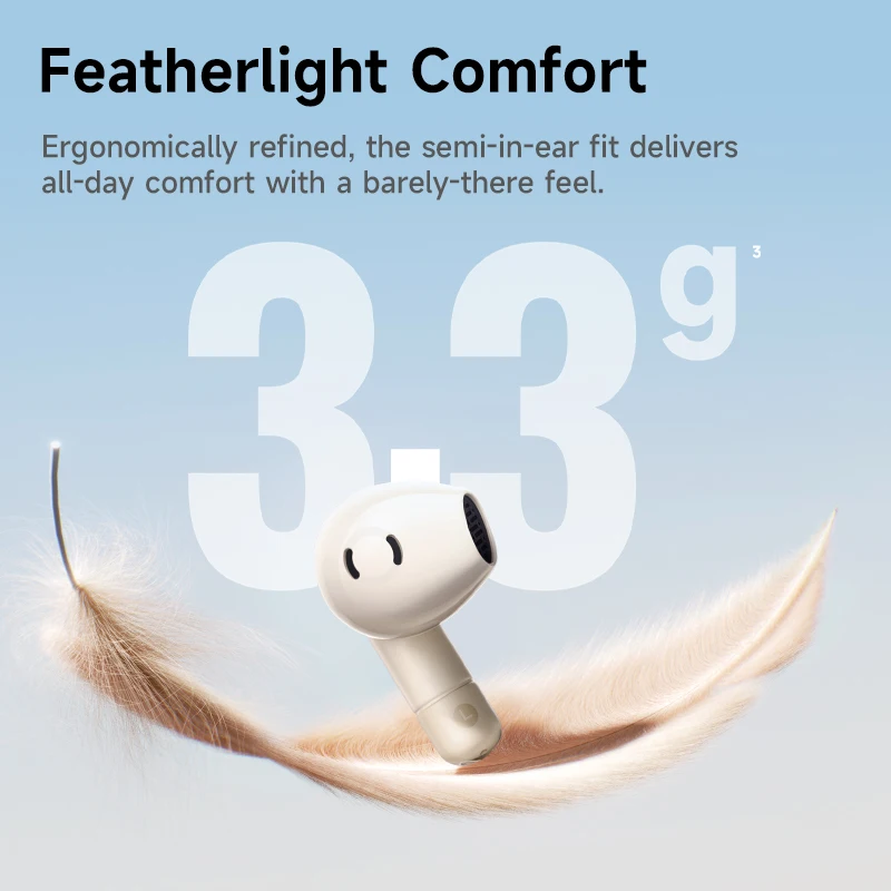 Baseus Bass BS2 Lite True Wireless Fones de ouvido Bluetooth 6.0 Fones de ouvido semi-in-ear 2 microfones AI ENC 40H Playtime IP55 SuperBass Fones de ouvido - Image 3